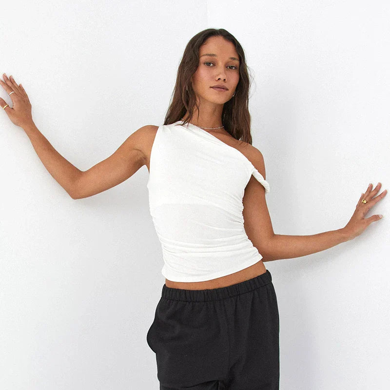 ALLURE™ One-Shoulder Sculpt Top