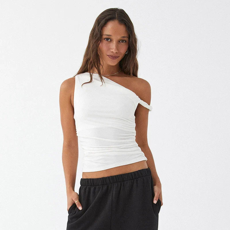 ALLURE™ One-Shoulder Sculpt Top